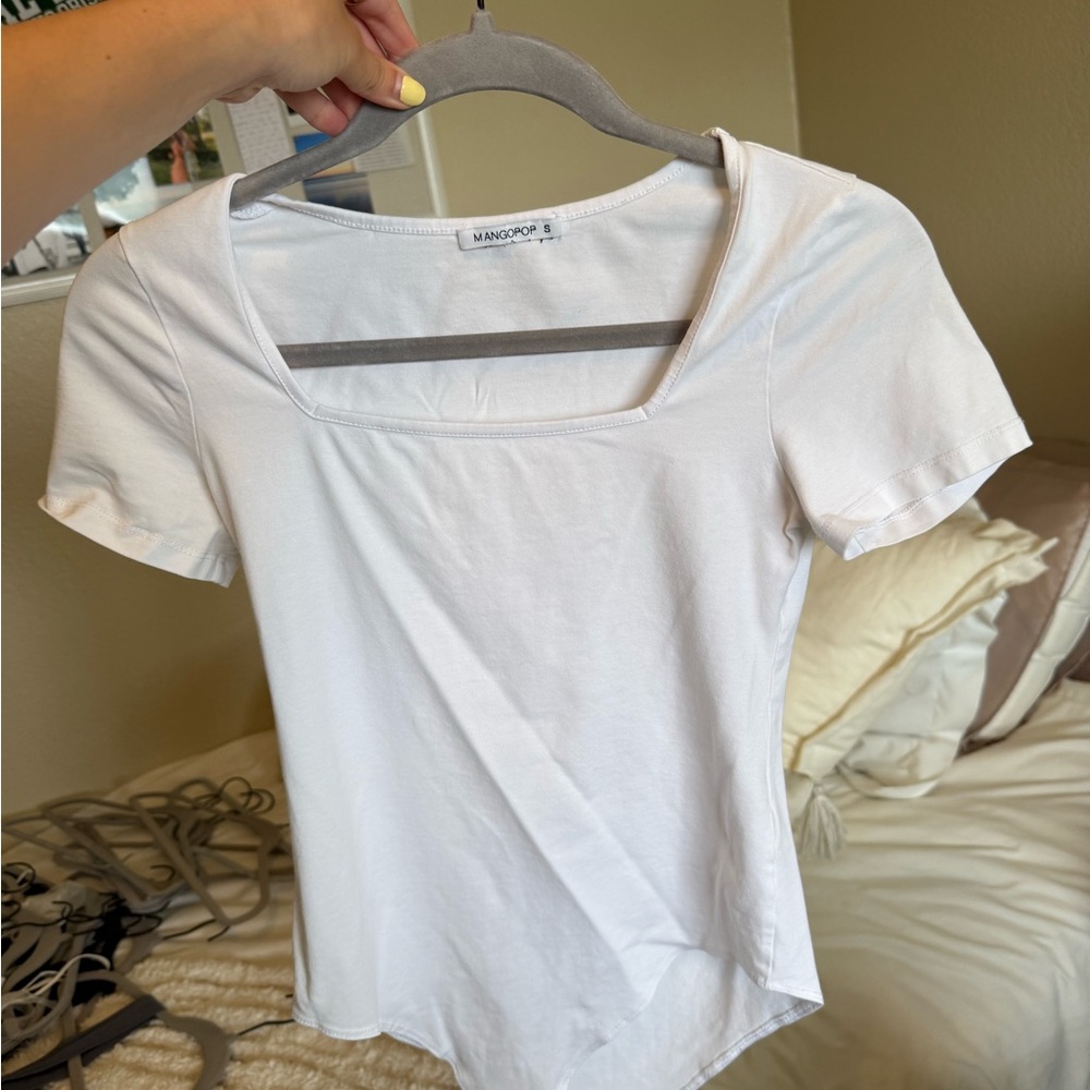 White Bodysuit Top